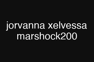 jorvanna xelvessa marshock200